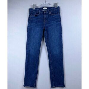 Loft Girlfriend Jeans Made and Love Super Soft Womens Size 28/6 Mid Rise Blue
